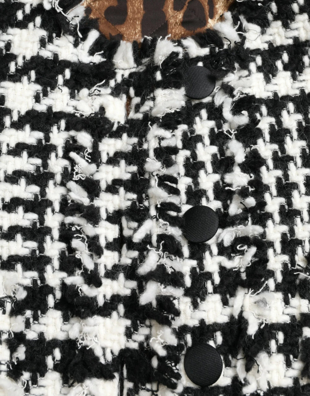 Dolce & Gabbana Black White Houndstooth Trench Coat Jacket - IT40|S - Trench Coats