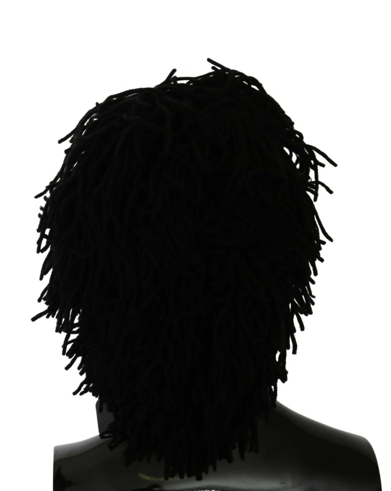 Dolce & Gabbana Black White Knitted Cashmere Animal Design Hat - Beanies