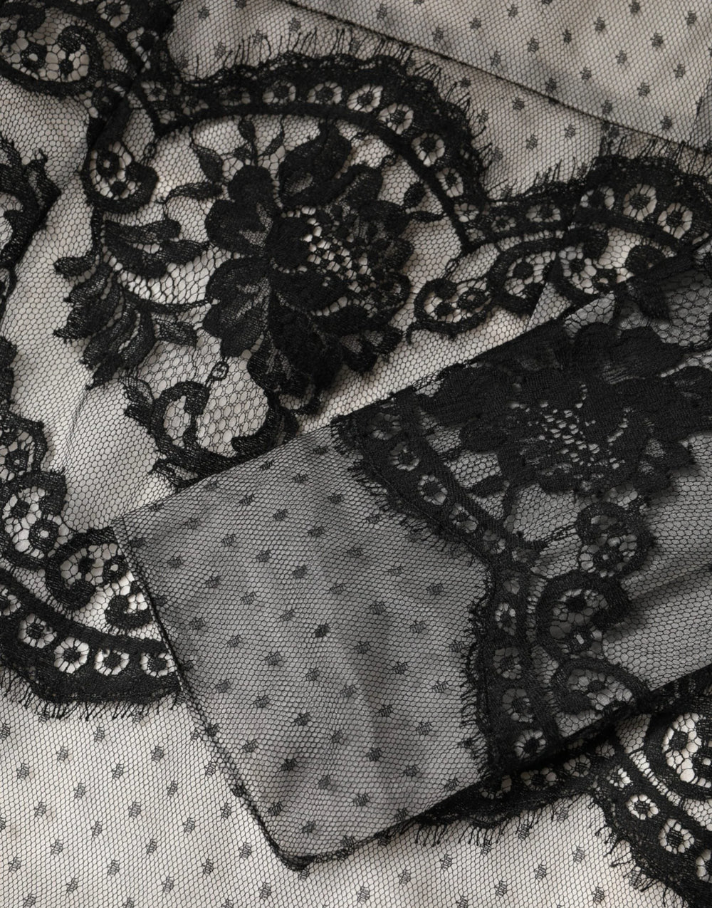 Dolce & Gabbana Black White Lace Silk Blend MaxiSheath Dress - IT38 | XS