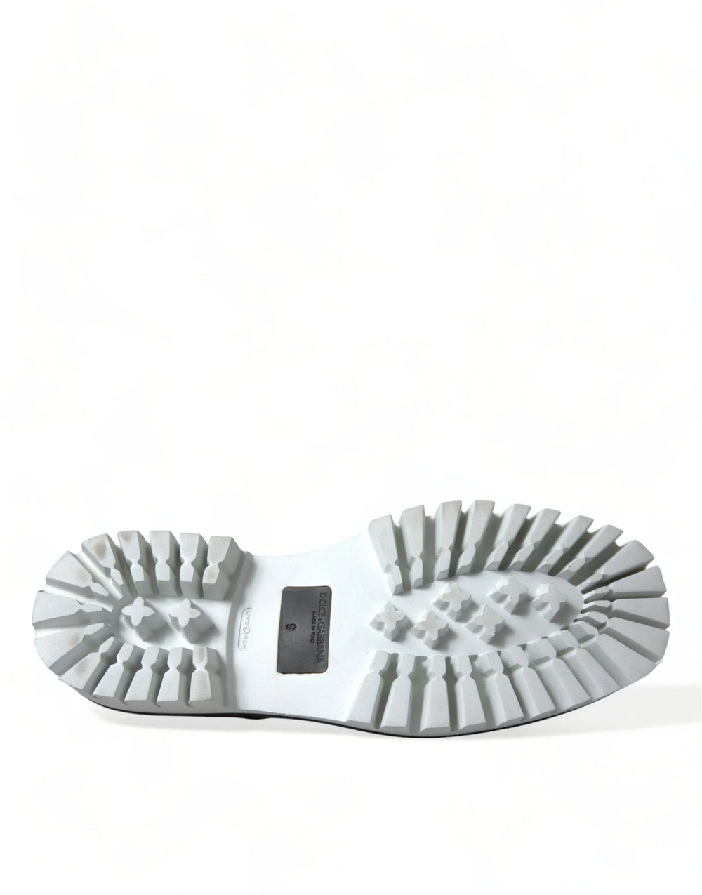 Dolce & Gabbana Black White Leather Lace Up Derby Dress Shoes - EU41/US8 - Shoes