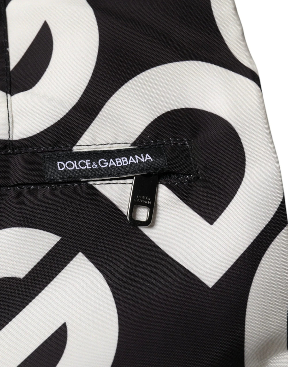 Dolce & Gabbana Black White Logo Beachwear Shorts Swimwear - IT44 | XS - Swim Boxers