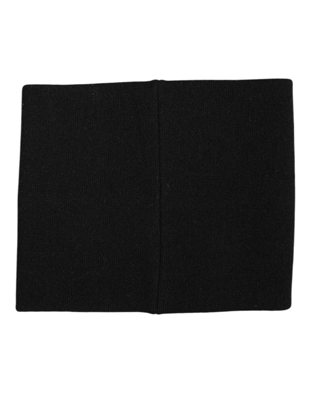 Dolce & Gabbana Black White Logo Print Knitted Neck Warmer Scarf - Neck Gaiters
