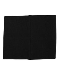 Dolce & Gabbana Black White Logo Print Knitted Neck Warmer Scarf - Neck Gaiters