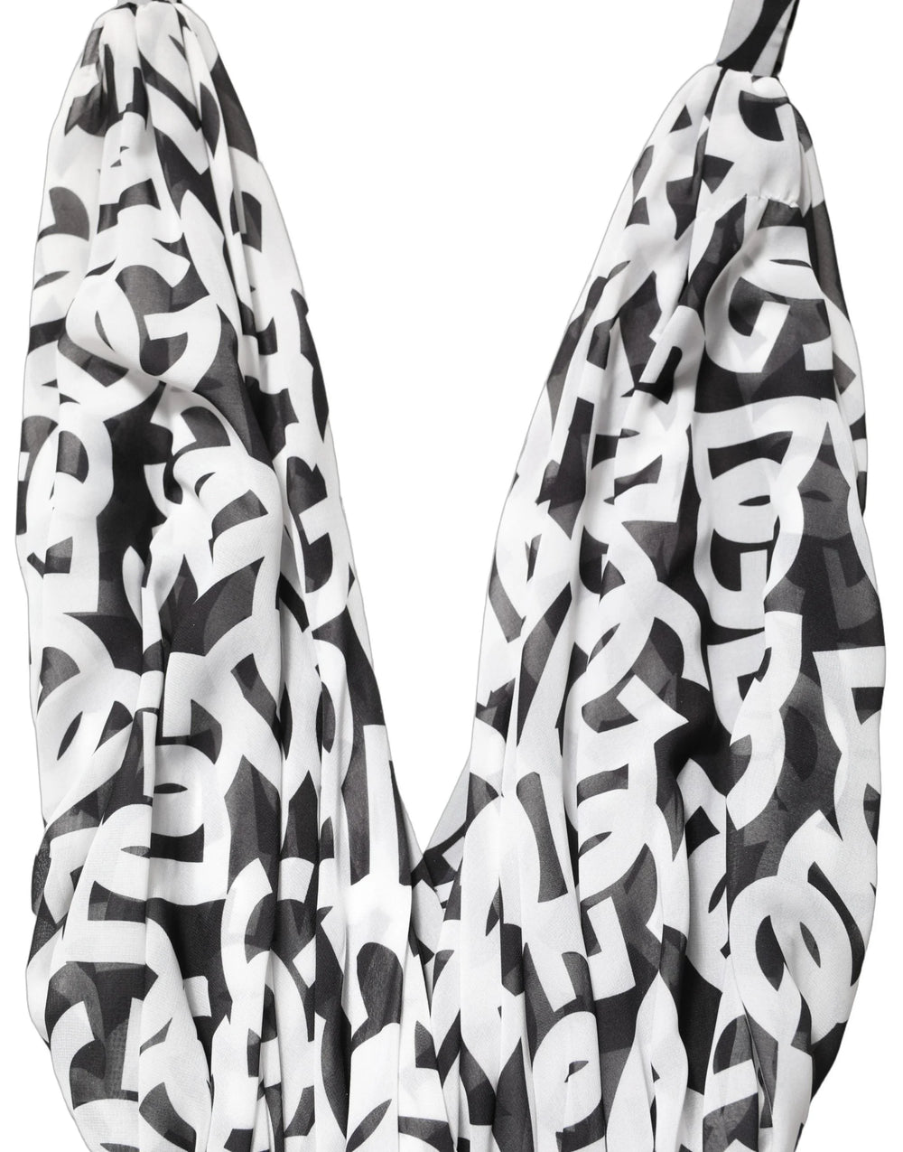 Dolce & Gabbana Black White Logo Sleeveless Floor Length Maxi Dress - IT40|S