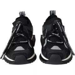 Dolce & Gabbana Sorte og hvide sneakers med logo Sorrento