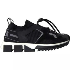 Dolce & Gabbana Sorte og hvide sneakers med logo Sorrento