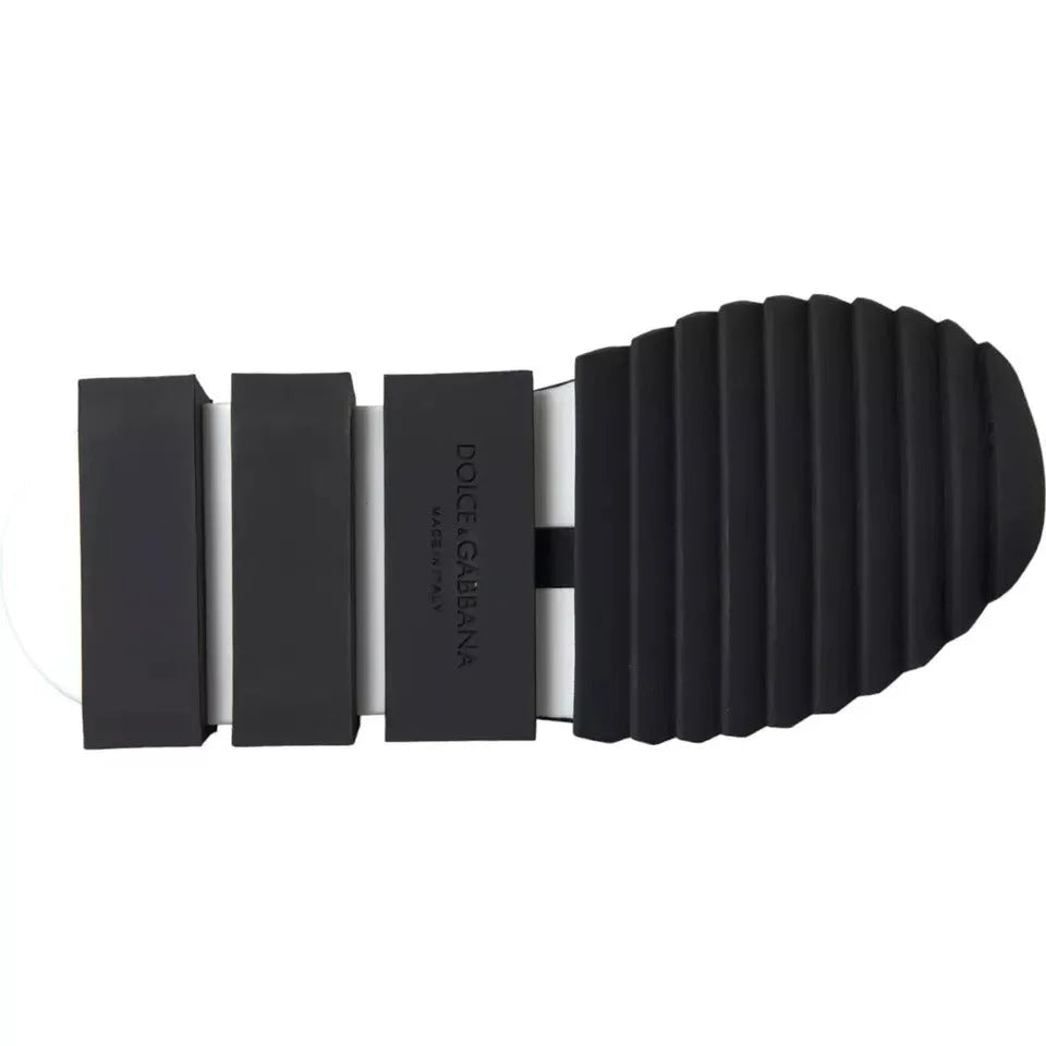 Dolce & Gabbana Black White Logo Sorrento Mens Sneakers Shoes - Sneakers