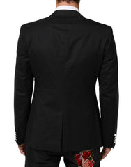 Dolce & Gabbana Black White MARTINI 1 Button Men Suit Blazer - IT50 | L - Sport Jackets