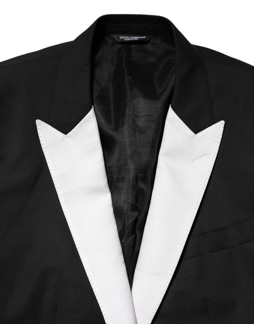 Dolce & Gabbana Black White MARTINI 1 Button Men Suit Blazer - IT50 | L - Sport Jackets