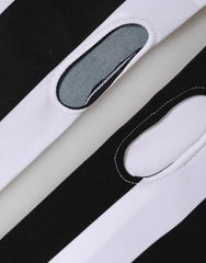 Dolce & Gabbana Black White Nylon Fingerless Wrist Length Gloves - 7|S