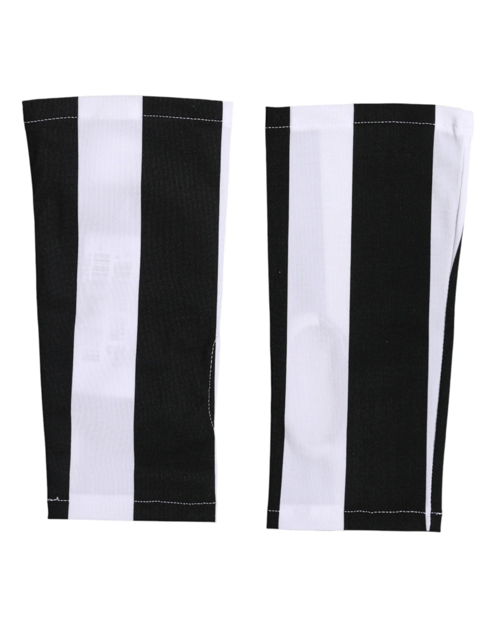 Dolce & Gabbana Black White Nylon Fingerless Wrist Length Gloves - 7|S