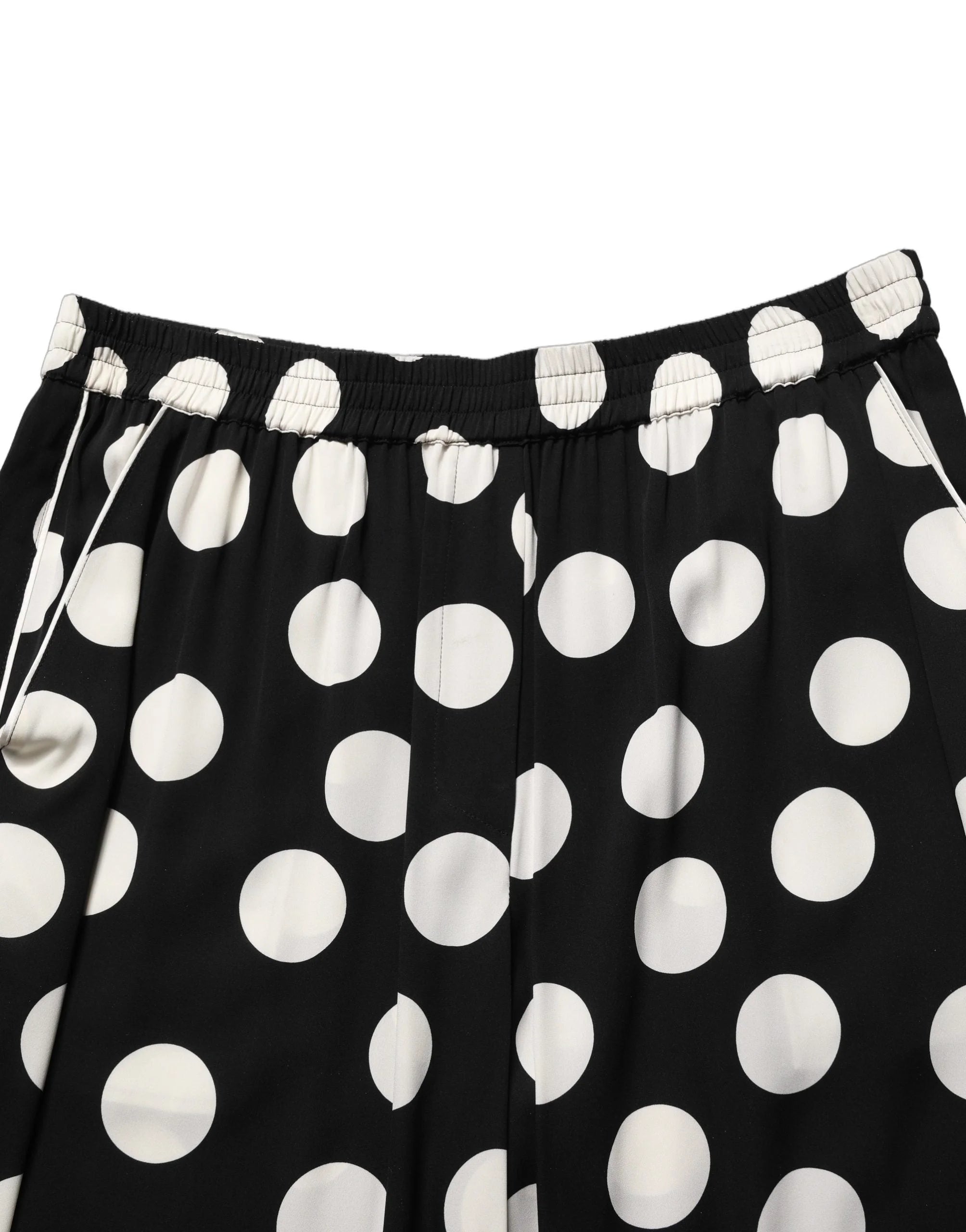 Dolce & Gabbana Black White Polka Dot Pajama 2 Piece Set Sleepwear - IT50|3XL
