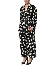 Dolce & Gabbana Black White Polka Dot Pajama 2 Piece Set Sleepwear - IT50|3XL