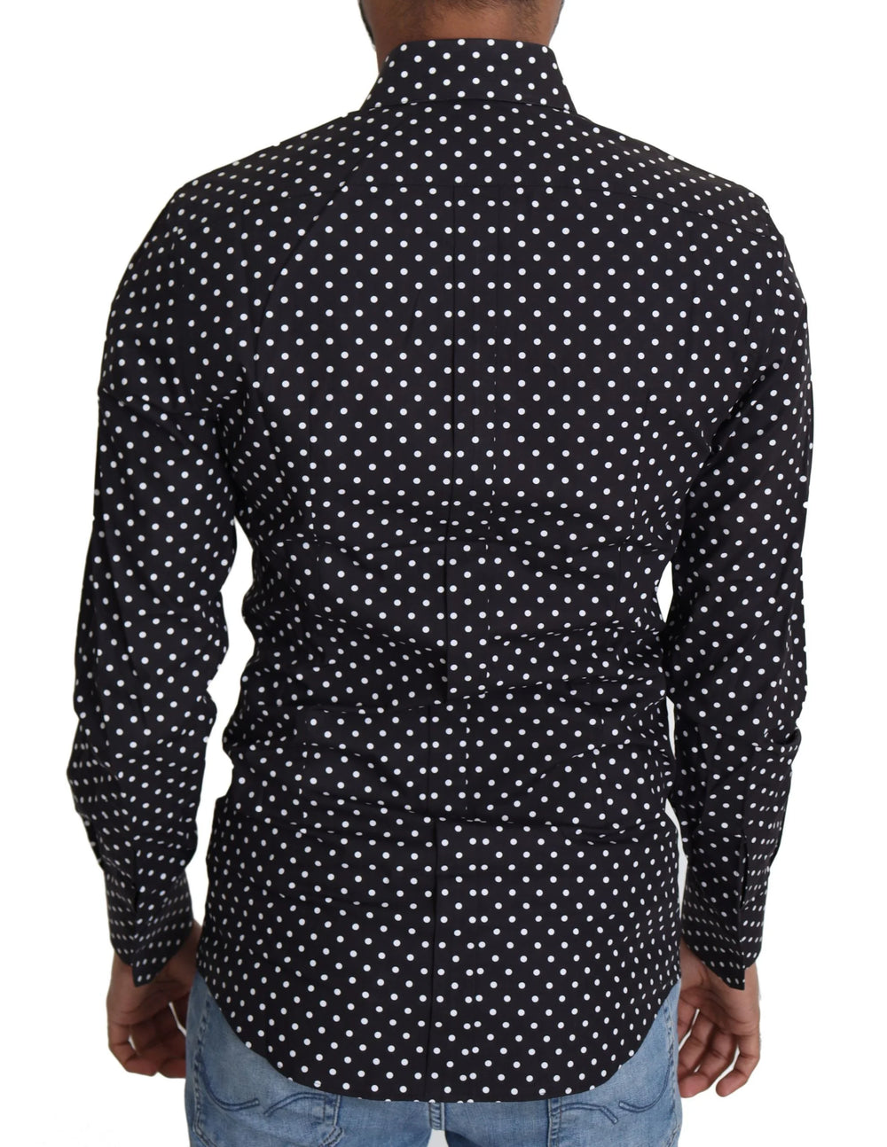 Dolce & Gabbana Black White Polka Dots Casual Shirt - IT37 | XS - Shirts