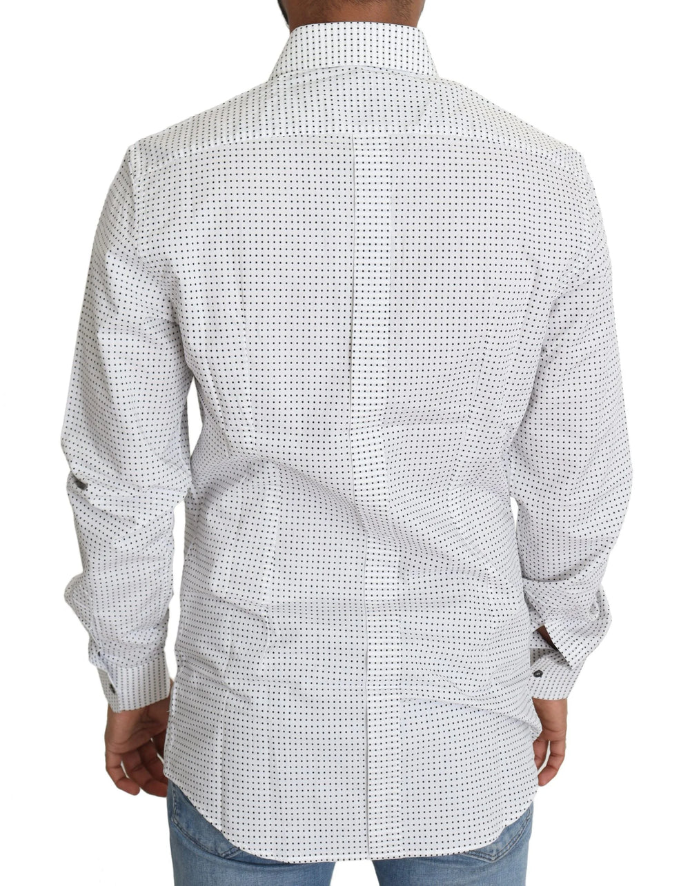 Dolce & Gabbana Black White Polka Dots Dress Shirt - IT39 | S - Shirts