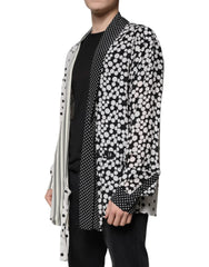 Dolce & Gabbana Black White Polka Dots Silk Men Casual Shirt - Shirts