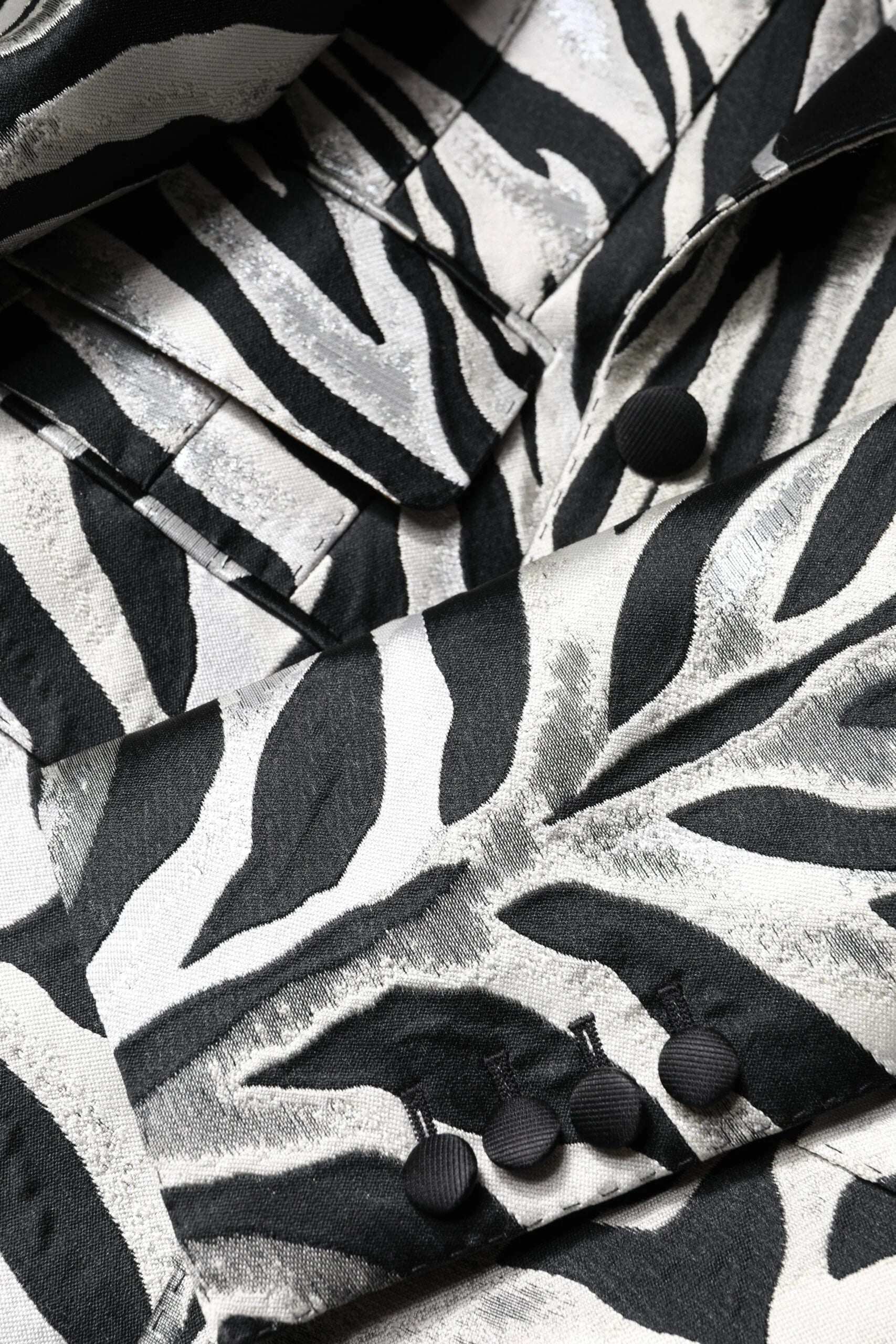 Dolce & Gabbana Black White Polyester Women Blazer Jacket - Sport Jackets