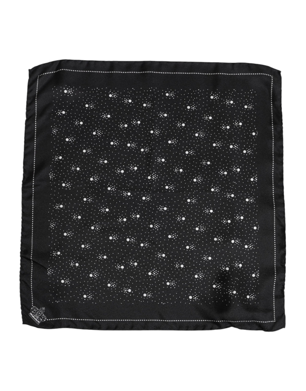 Dolce & Gabbana Black White Printed Square Men Foulard Scarf - Scarves & Shawls