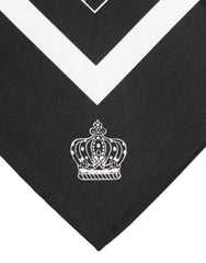 Dolce & Gabbana Black White Printed Square Men Foulard Scarf - Scarves & Shawls