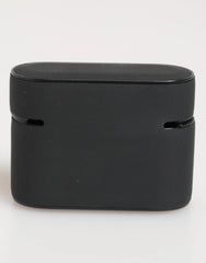 Dolce & Gabbana Black White Rubber Embossed Logo Accessory Airpods Case - Headphone Carrying Cases