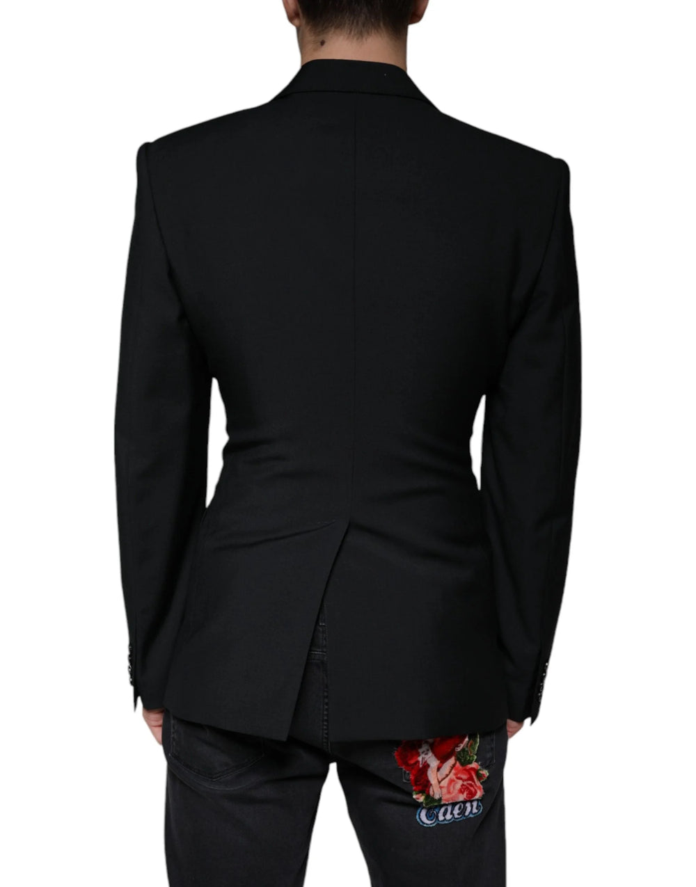 Dolce & Gabbana Black White Single Breasted Dress Blazer - IT50 | L - Sport Jackets