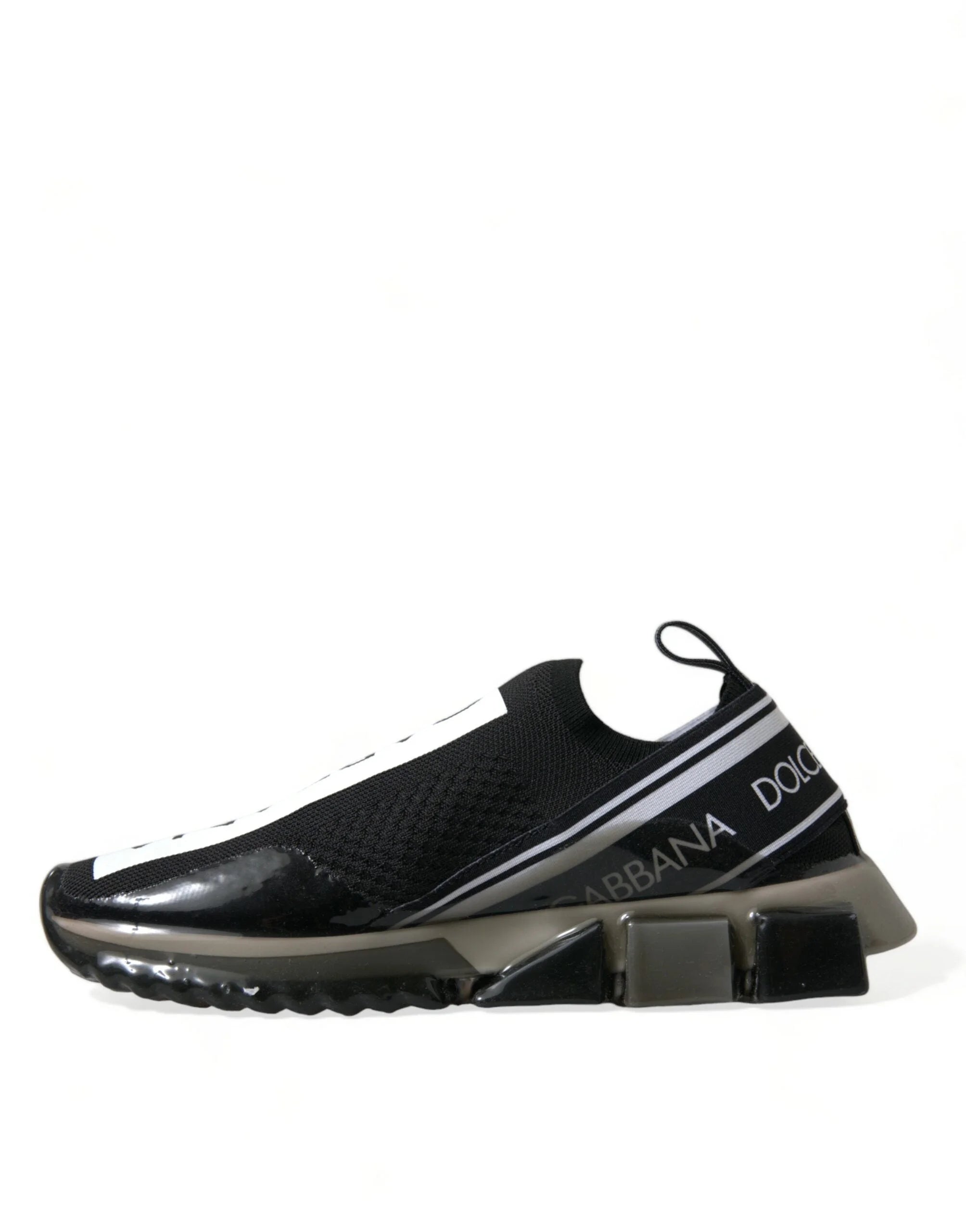 Dolce & Gabbana Black White Slip On Sneakers Sorrento Shoes - EU39/US6 - Sneakers