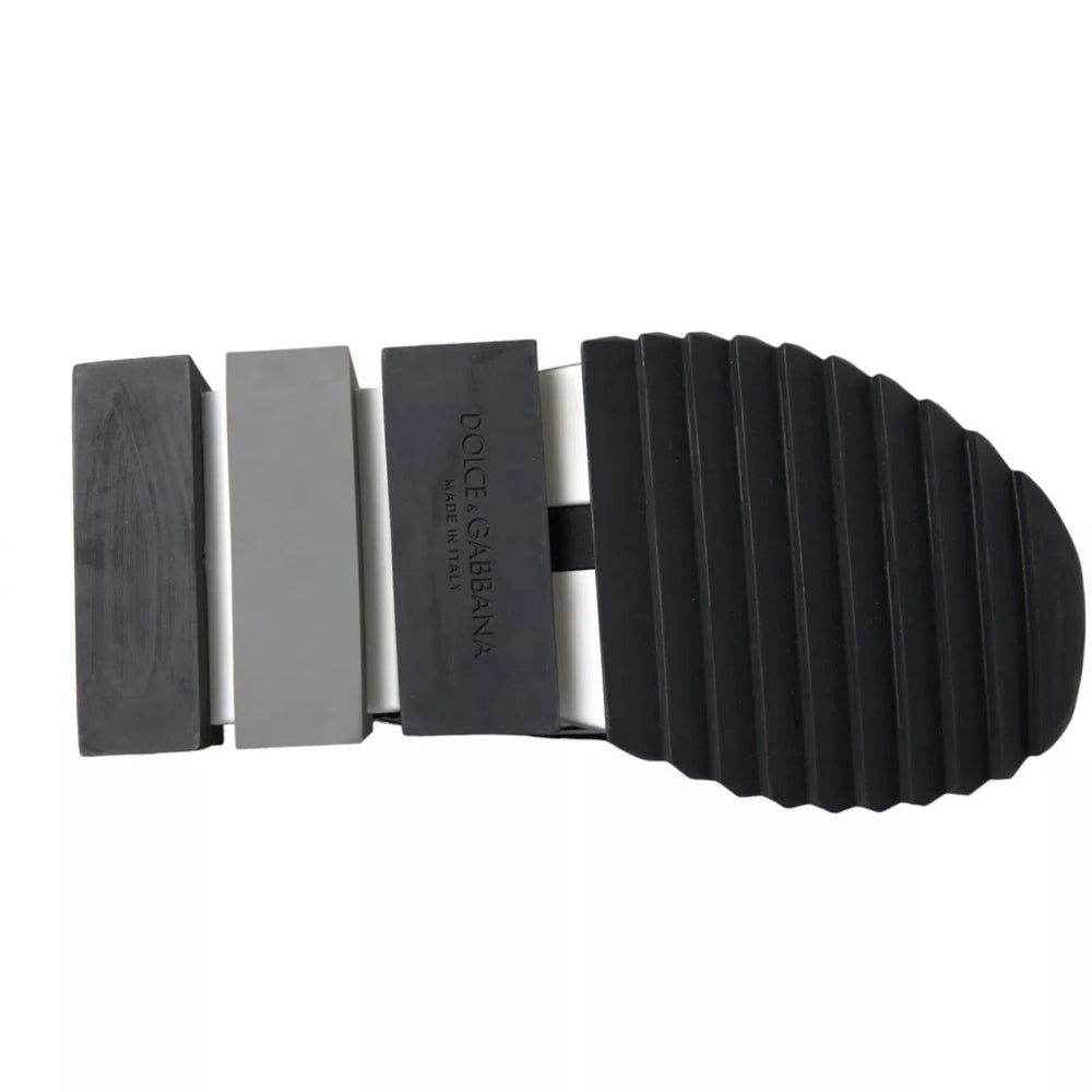 Dolce & Gabbana Black White Slip On Sorrento Sneakers Shoes - EU 39.5 | US 6.5 - Sneakers