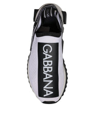 Tenisky Dolce & Gabbana Black White Slip On Sorrento - EU37/US6.5