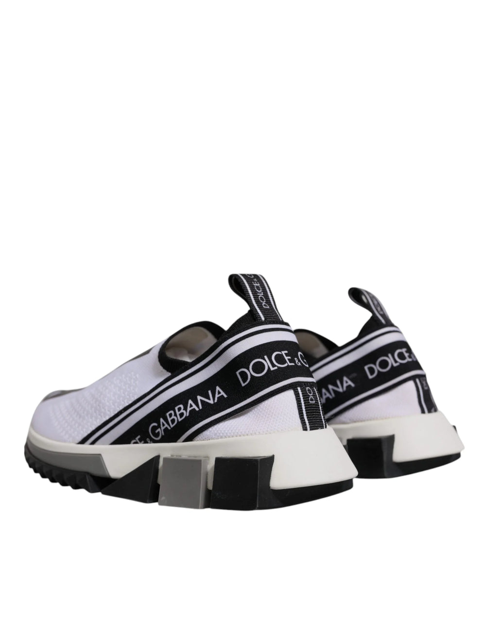Tenisky Dolce & Gabbana Black White Slip On Sorrento - EU37/US6.5