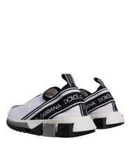 Tenisky Dolce & Gabbana Black White Slip On Sorrento - EU37/US6.5