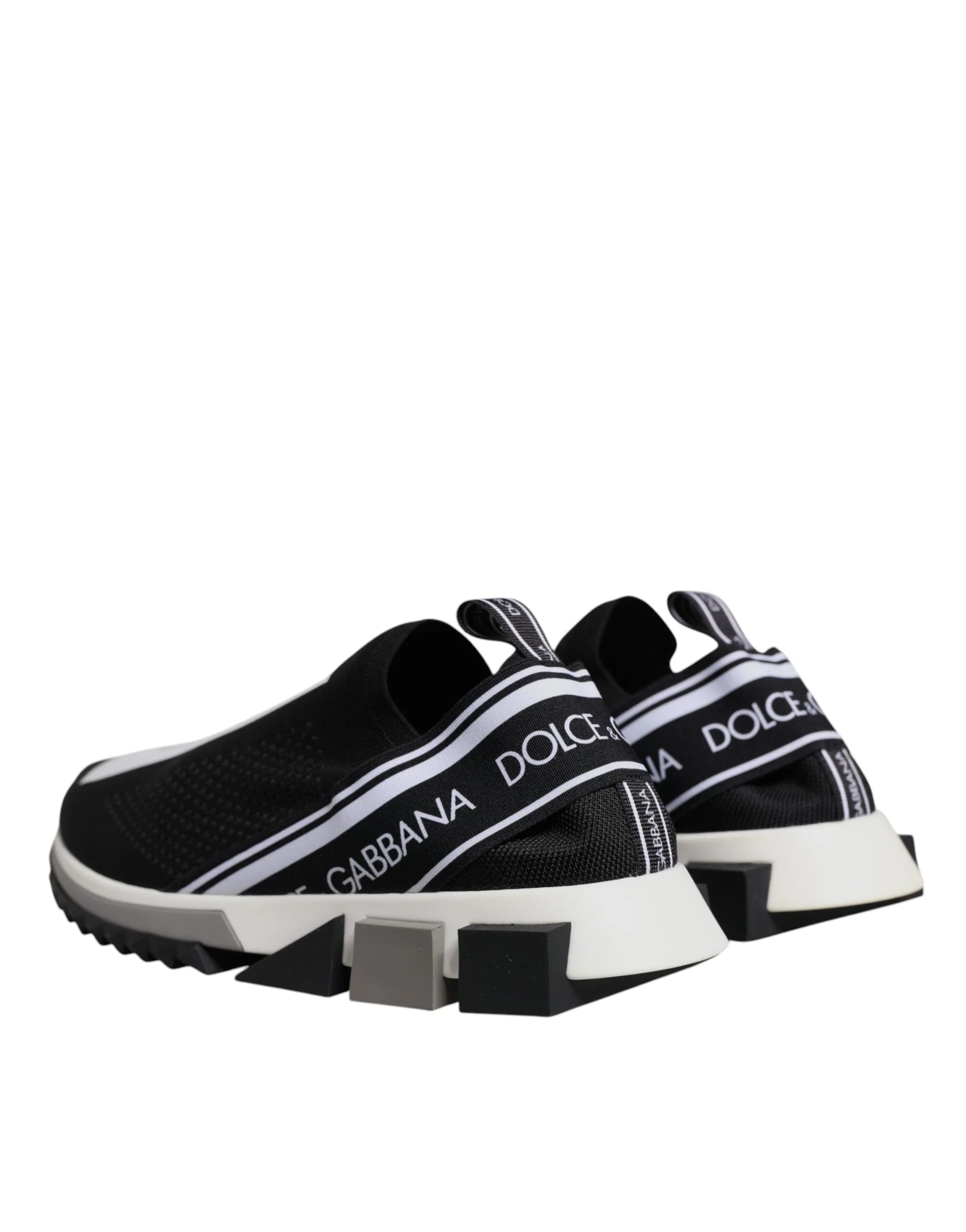Dolce & Gabbana Black White Slip On Sorrento Sneakers Shoes - EU40/US7 - Sneakers