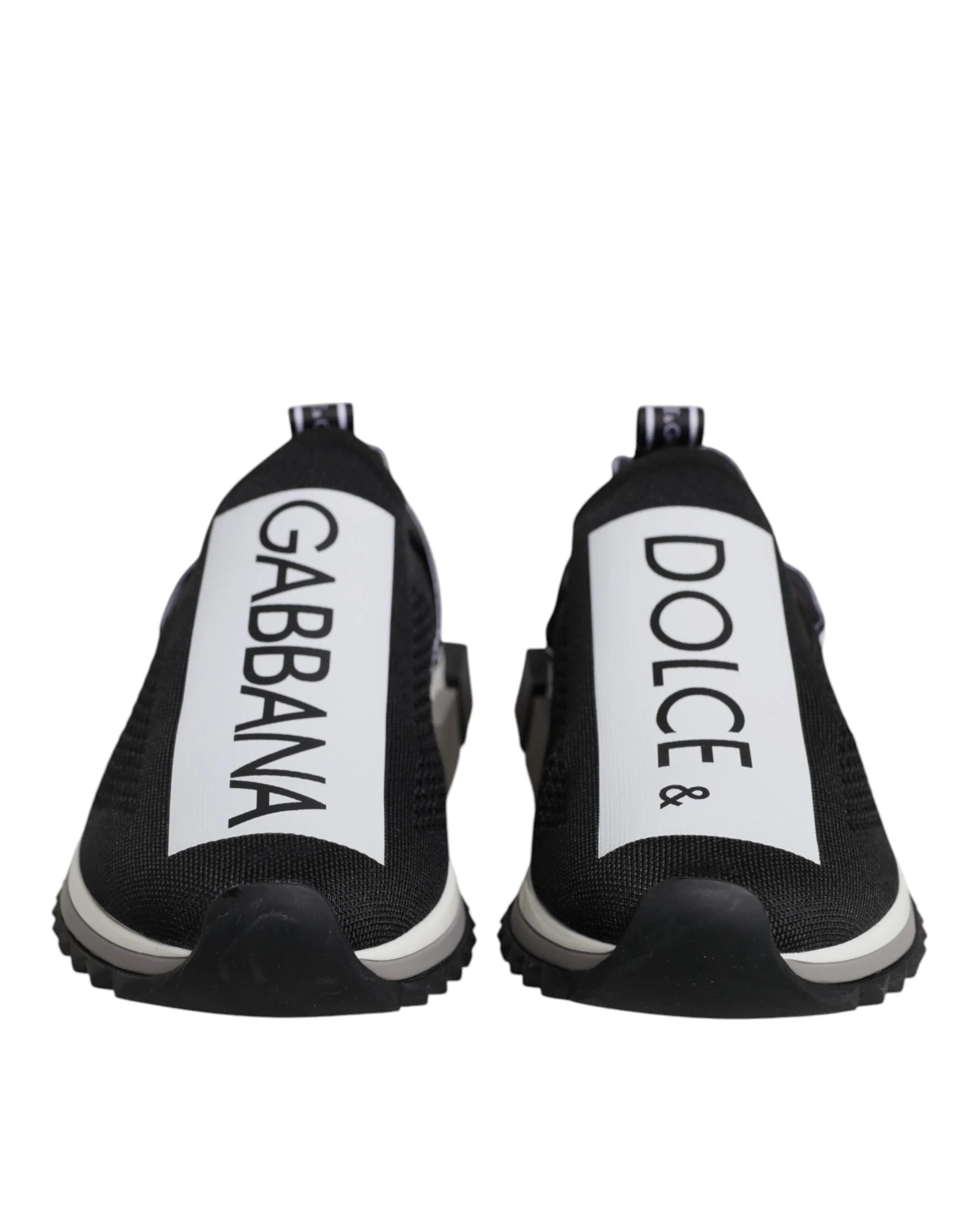 Dolce & Gabbana Black White Slip On Sorrento Sneakers Shoes - EU40/US7 - Sneakers