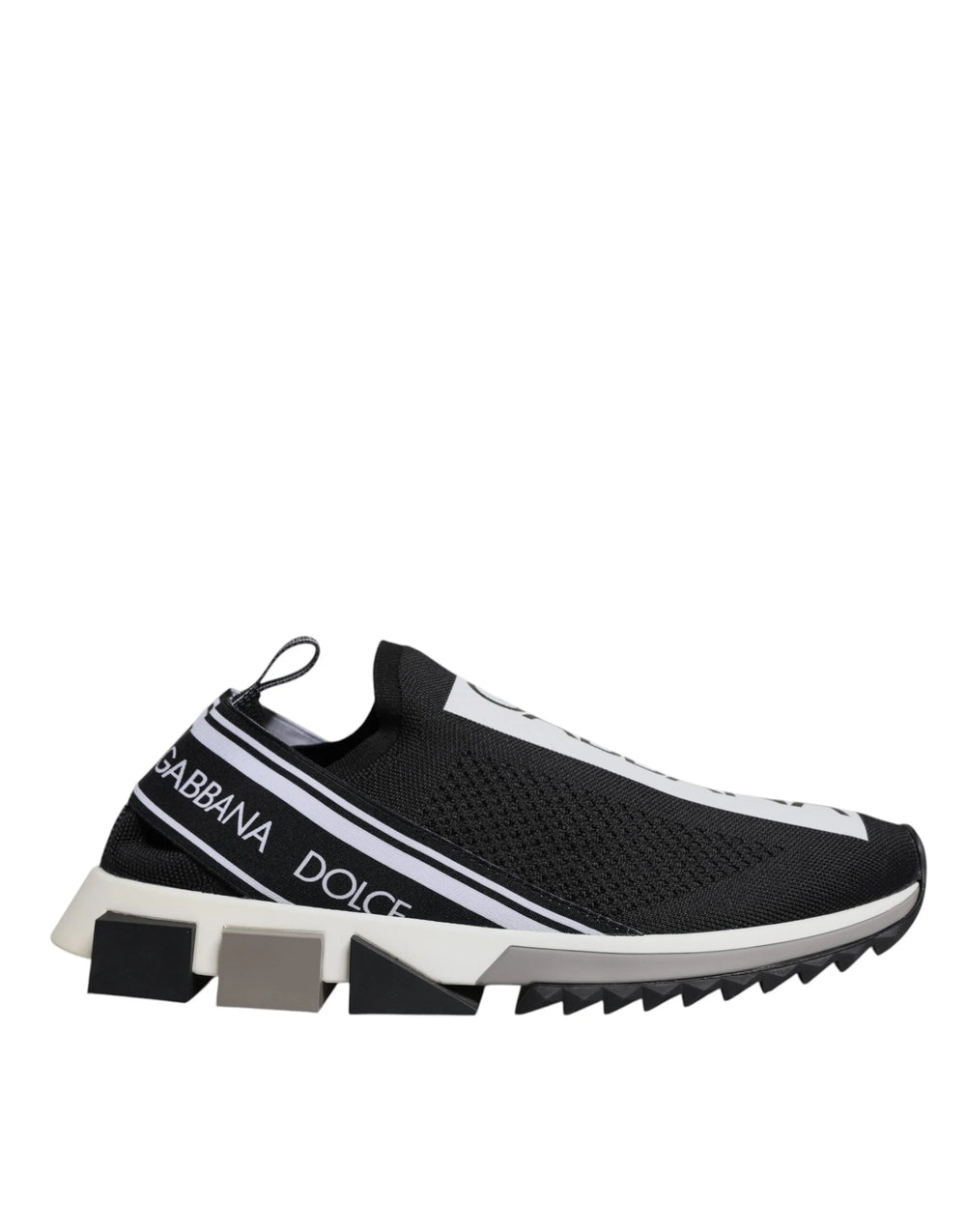 Dolce & Gabbana Black White Slip On Sorrento Sneakers Shoes - EU40/US7 - Sneakers