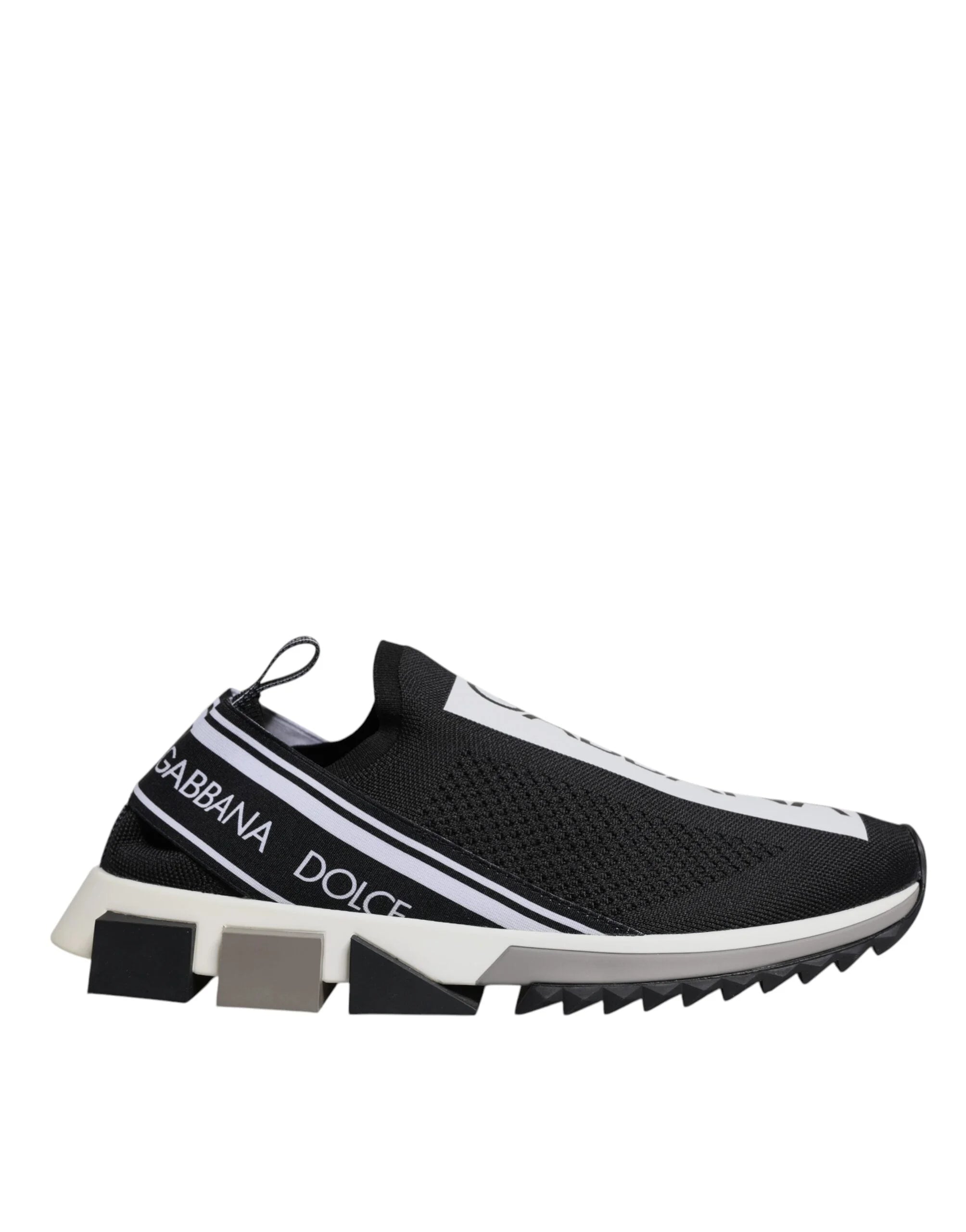 Dolce & Gabbana Black White Slip On Sorrento Sneakers Shoes - EU40/US7 - Sneakers