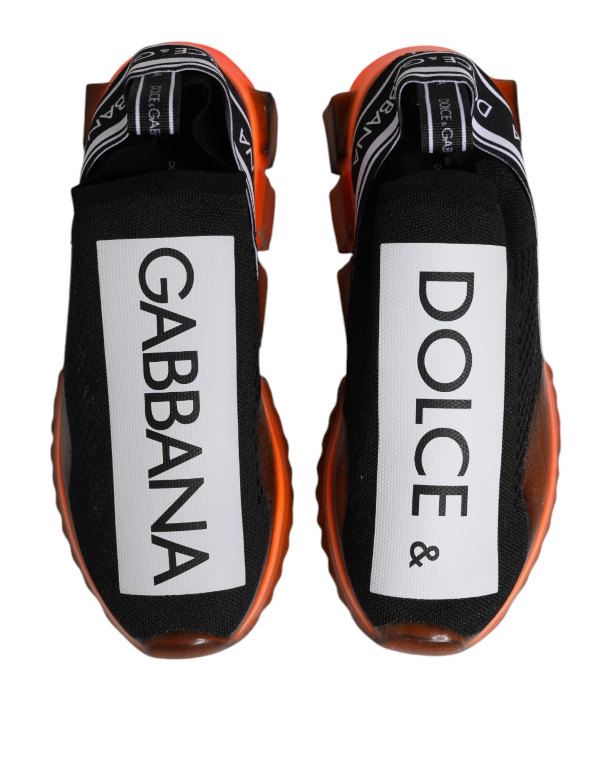 Dolce & Gabbana Black White Slip On Sorrento Sneakers Shoes - EU42/US9 - Sneakers