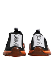Dolce & Gabbana Black White Slip On Sorrento Sneakers Shoes - EU42/US9 - Sneakers