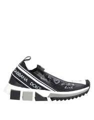 Dolce & Gabbana Black White Sorrento Low Top Sneakers Shoes - Sneakers