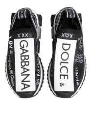 Dolce & Gabbana Black White Sorrento Low Top Sneakers Shoes - Sneakers
