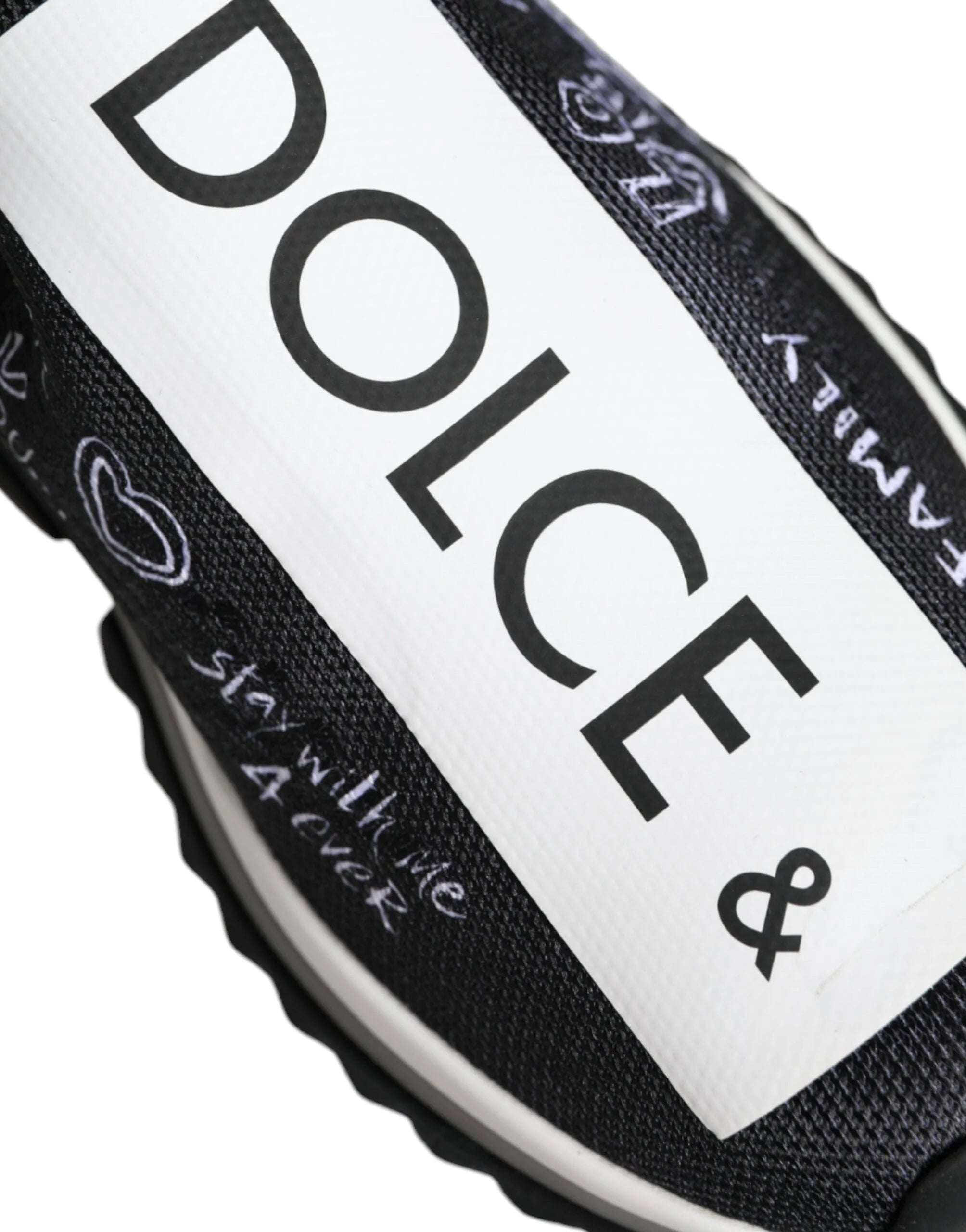 Dolce & Gabbana Black White Sorrento Low Top Sneakers Shoes - Sneakers