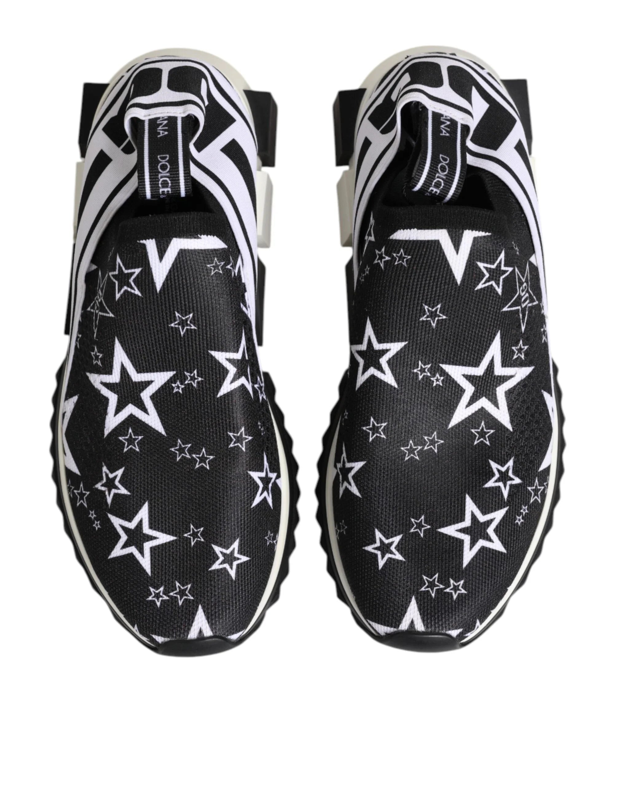 Dolce & Gabbana Black White Sorrento Low Top Sneakers Shoes - EU39/US6 - Sneakers