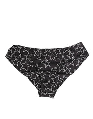 Dolce & Gabbana Black White Star Print Cotton Slip Panty Underwear - IT3 | M - Briefs