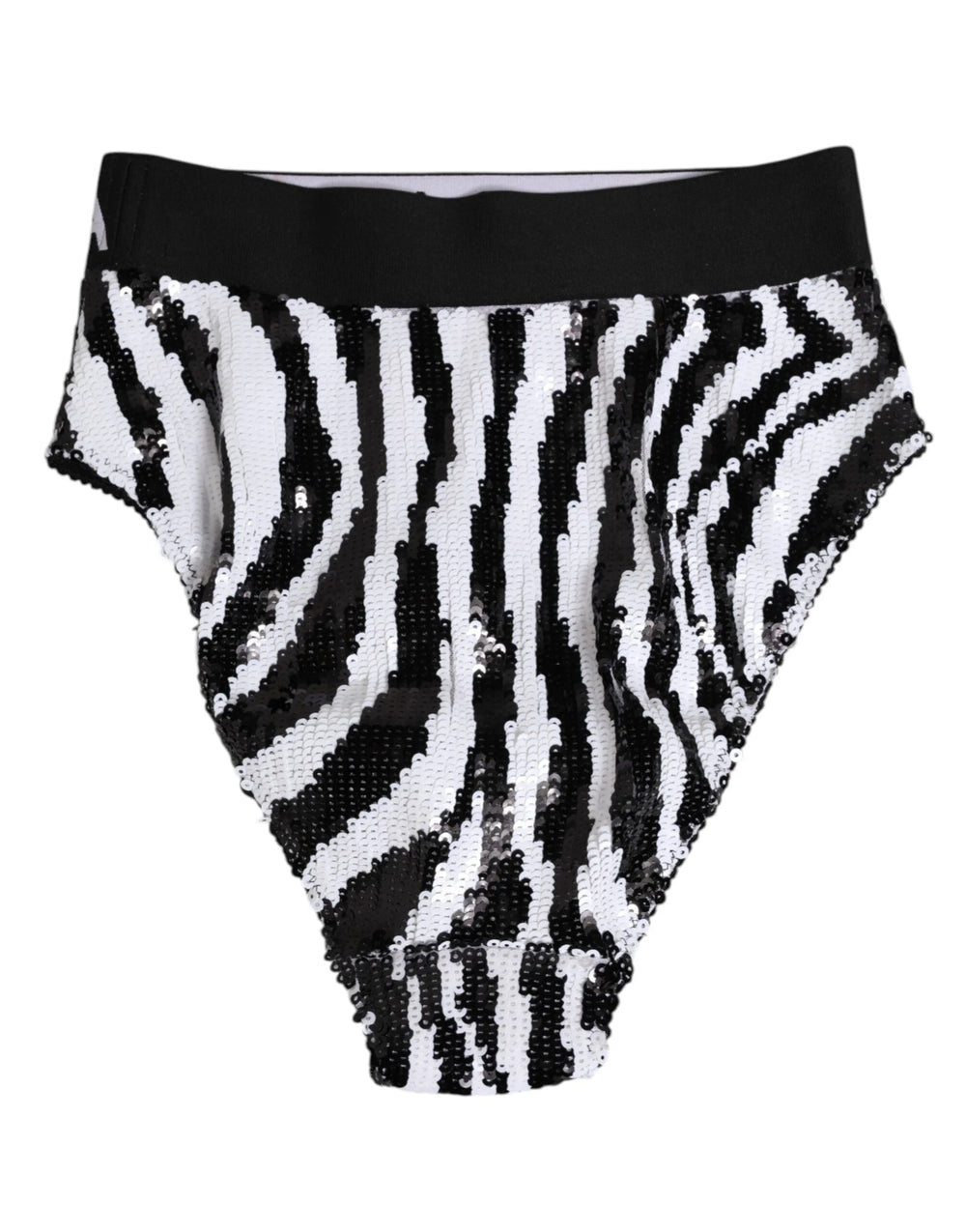 Dolce & Gabbana Black White Stripes High Waist Panty Underwear - IT2 | S - Briefs
