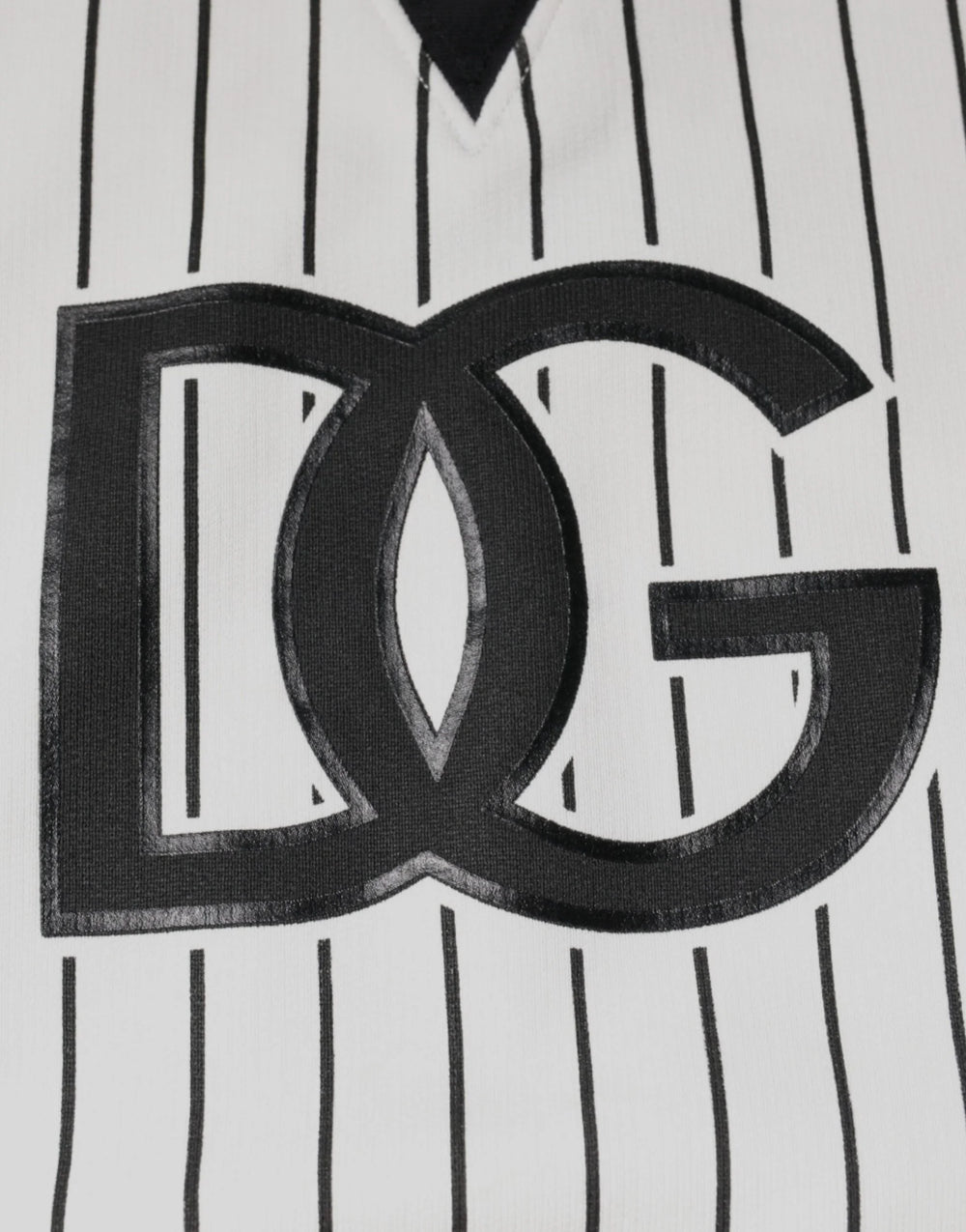 Dolce & Gabbana Black White Stripes Logo Sweatshirt Sweater - IT44 | XS - Sweaters