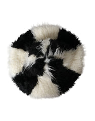 Dolce & Gabbana Black White Stripes Mohair Fur Bucket Hat - 57 cm|S - Bucket Hats