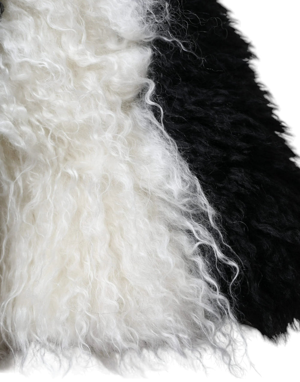Dolce & Gabbana Black White Stripes Mohair Fur Bucket Hat - 57 cm|S - Bucket Hats