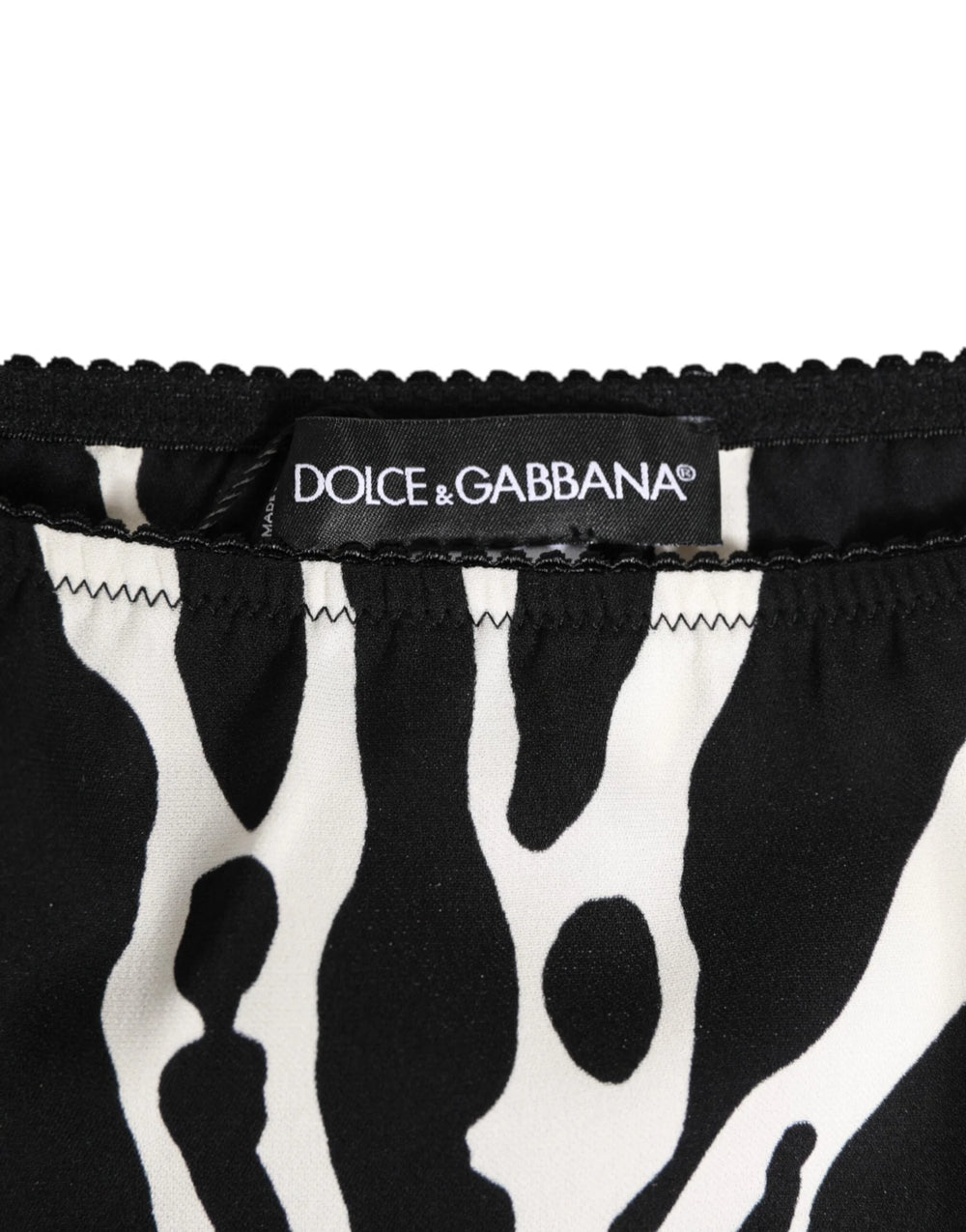 Dolce & Gabbana Black White Zebra Print Slip Briefs Underwear - IT2 | S - Briefs
