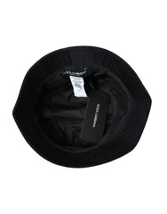 Dolce & Gabbana Black Wide Brim Cap Bucket Hat Men - 57 cm|S - Bucket Hats