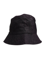Dolce & Gabbana Black Wide Brim Nylon Bucket Hat - 59 cm|L