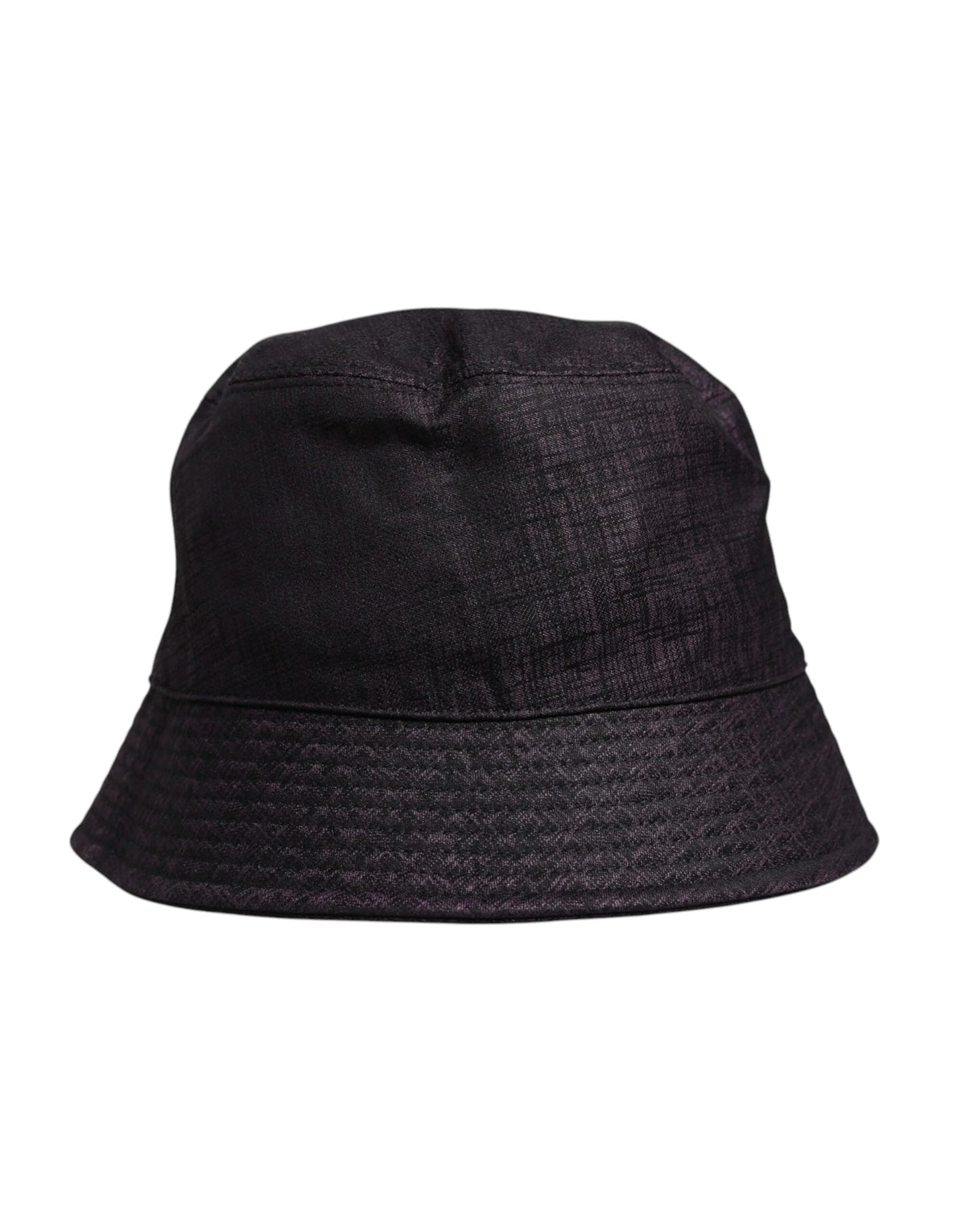 Dolce & Gabbana Black Wide Brim Nylon Bucket Hat - 59 cm|L
