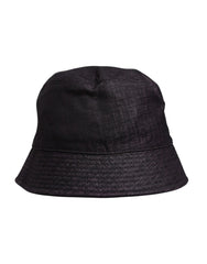 Dolce & Gabbana Black Wide Brim Nylon Bucket Hat - 59 cm|L
